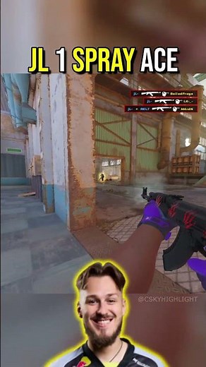 jL's 1 SPRAY ACE on the NEW Cache! #cs2 #faceit #cs2highlights #csgo