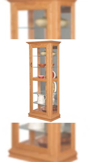 Amish Curio Cabinet with Mirror