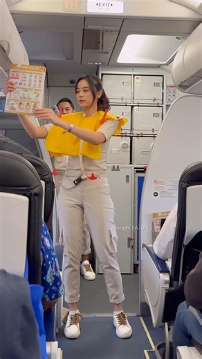 Super Air Jet Flight Attendant Safety Demonstration
