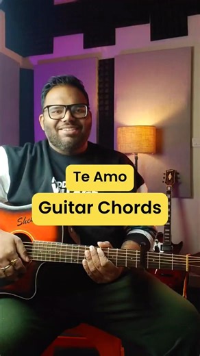 Te Amo | Guitar Chords #1minuteguitarlessons #acousticguitar #guitarlessons #explorepage