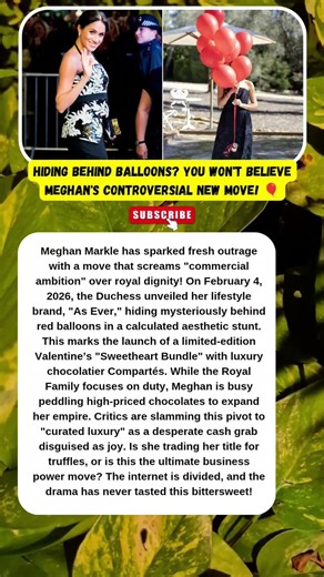 Meghan's "Sweet" Cash Grab? 🍫💔 #MeghanMarkle #PrinceHarry #RoyalFamily