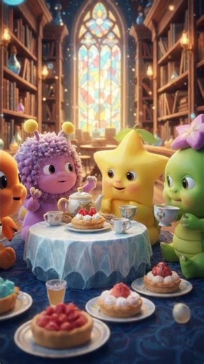 Magical Tea Party in the Enchanted Library ✨