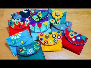 FELT WALLETS 👝 | DIY ❤️ | Completely handmade!!! ✨🤩