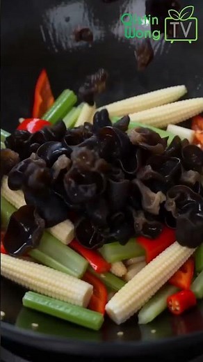 🥬5分鐘上桌！飯店級「五彩炒時蔬」這樣炒最脆口清甜！素食必學家常菜，低卡減脂又下飯🔥