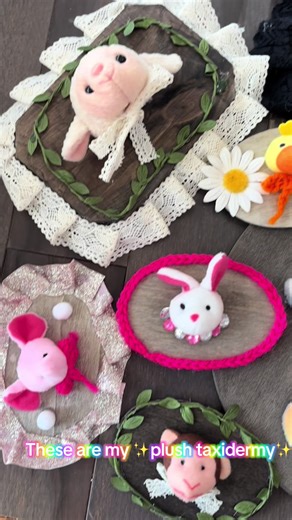 I think I need to make more like Breanna #plushtaxidermy #vegantaxidermy #beaniebabies #upcycledart #trinkets