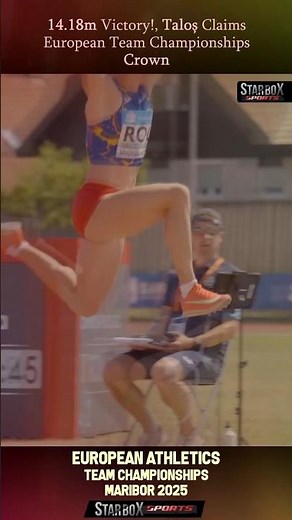 Romania's Elena Talos Jumps Victory! #jump #sports #athlete #shorts #viral