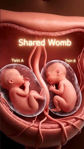 How Twins Exist Inside the Mother’s Womb#shorts #science #anatomy