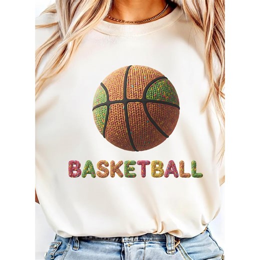 Knitted Pattern Basketball Png - Etsy
