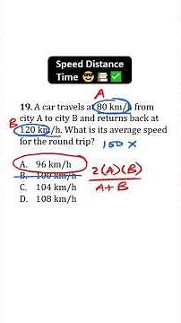 Speed Distance Time