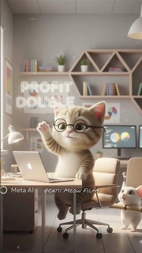 Baby Cat Businessman #shorts #shortvideo #aishorts #babycat