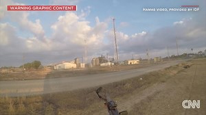 Body camera video obtained by the IDF from a Hamas militant shows the early moments of the October 7 attack on Israel. https://cnn.it/40DSU8a | CNN