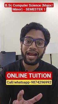 B.Sc Computer Science Honors Online Tuition Batch by Youth. Career Hub