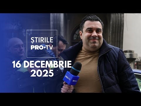 Știrile PRO TV - 16 Decembrie 2025 | Fostul ministru Răzvan Cuc, reținut