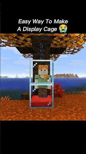 How to Make a Display Cage in Minecraft | Easy Minecraft Build