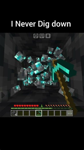 I Never Dig down Again #minecraft #viral