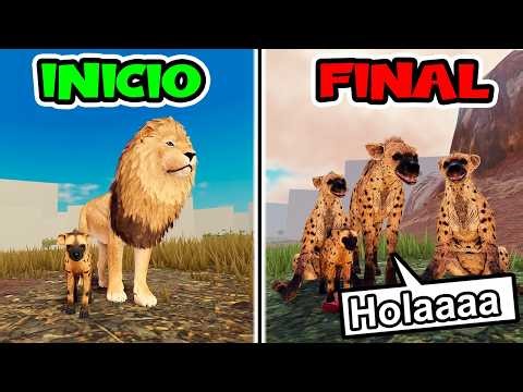 LA DIFÍCIL VIDA de " LA MADRE HIENA" de ÁFRICA en ROBLOX | SAVANNAH LIFE