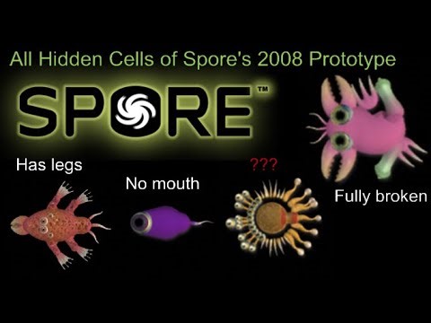 All Hidden Cells of Spore's 2008 Prototype