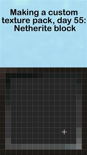 Making a custom texture pack, day 55: Netherite block #minecraft #texturepack
