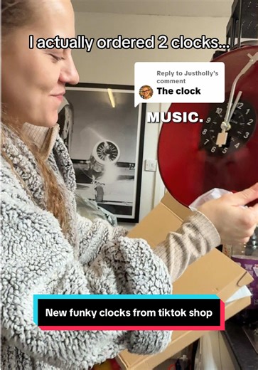 Replying to @Justholly love me a funky clock 👍 #clocks #funky #clock #homedecor #tiktokmademebuyit
