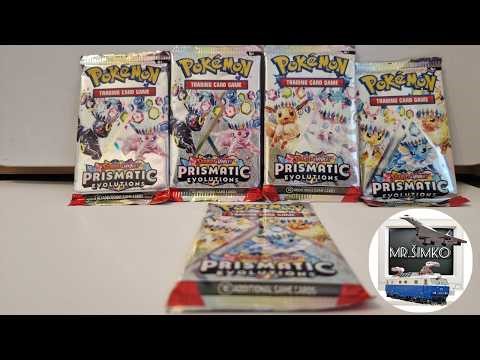 Unboxing 5 Prismatic Evolution balíčkov #pokemon #unboxing