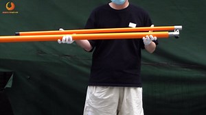 BEAMNOVA 15ft Height Stick for Trucks Semi Trucks with Rubber Boot Bridge Measuring Pole Load Car Hauler Vehicle Trucker Trailer Adjustable Heavy Duty Tall with Level Height Measurement Tool