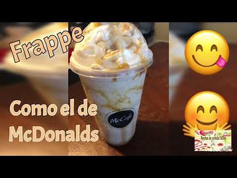 Receta de frappe de caramelo como la de McDonalds