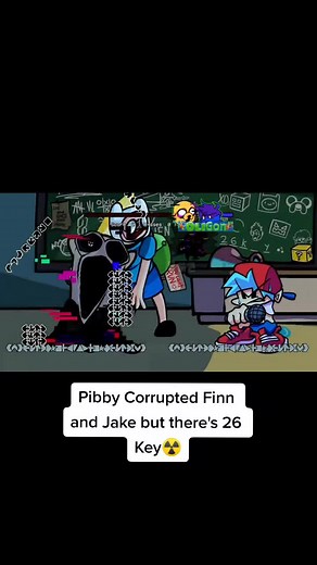 Finn and Jake Glitch with 26 Keys in FNF Mod