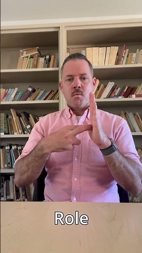 How to Sign "Role" in ASL