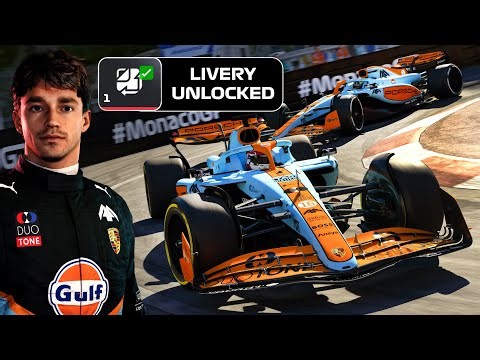 I unlocked a New Gulf Livery for the Monaco GP... in F1 25 My Team