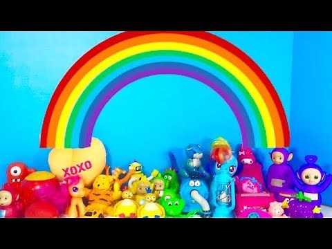 RAINBOW TOY COLLECTION Learning Colors for Young Kids Video!