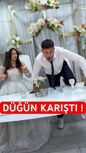 DÜĞÜN KARIŞTI ! 😂. #düğün #gelin #damat #komik #parodi