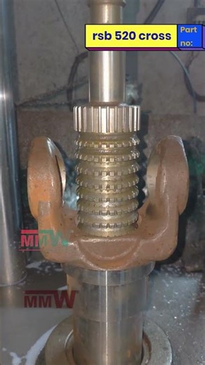 The Exact Process of Creating Drive Shaft Splines #factory #automotive