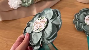 Sage Green Maternity Sash and Corsage Set Mom to Be Daddy to Be Corsage Greenery Theme Baby Shower Decorations Olive Green Belly Band Gender Reveal Party Gift Keepsake Pregnancy Photo Props