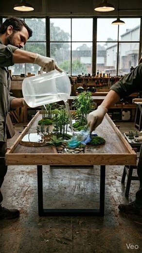 Viral Table Transformation Timelapse | AI Furniture Makeover Before and After.