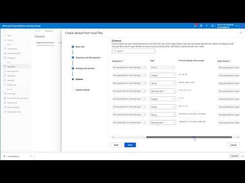 New Azure ML Studio: Upload and summarize data