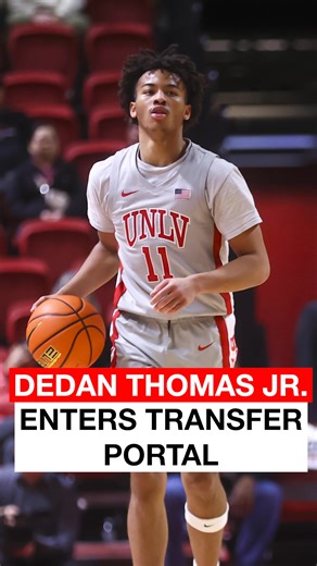 UNLV star point guard Dedan Thomas Jr. will explore his options in the transfer portal, his father confirmed to the Review-Journal on Monday. STORY: https://lvrj.com/post/3322341 | Las Vegas Review-Journal