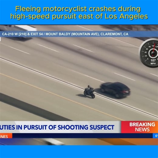 52K views · 412 reactions | Fleeing motorcyclist crashes during high speed pursuit east of Los Angeles | Alice King | Facebook