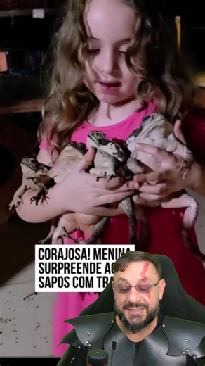 Menina Corajosa com Sapos: Descubra o Mundo Animal