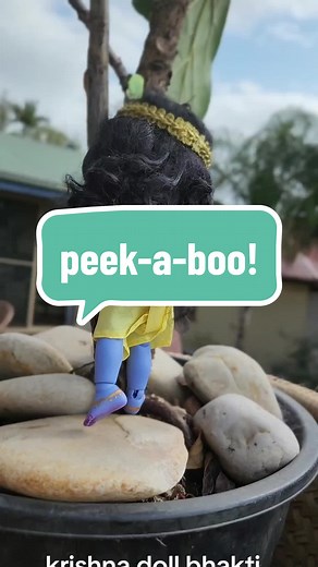 Can you hear that giggle? Peek-a-boo! It's Krishna, the master of mischief, hiding behind a tree with a twinkle in his eye. Don't be fooled by his innocent facade, this little charmer is always up for some playful fun! #KrishnaLeela #BalKrishna #MakhanChor #PlayfulSpirit #BhaktiFun #HareKrishna #Govinda #RadheShyam #RememberKrishna #KrishnaDolls #BJDDolls #HinduDolls #devotionalvideos