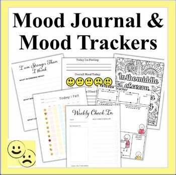 Mood Journal – Emotional Wellness - Self-Care & Mood Trackers