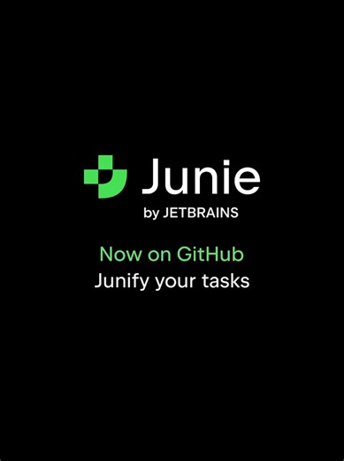Junie, the AI coding agent by JetBrains, just landed on GitHub and devs are already ✨️delegating ✨️their tasks. Learn more and join the waitlist now!