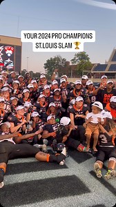 14K views · 659 reactions | The WFA 2024 Pro Champions @stlslamfootball. The Cherry on top of a perfect season. Job Done Ladies! | Women's Football Alliance | Facebook
