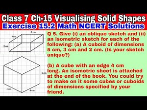 Class 7 Ex-15.2 Q 5 | Visualising Solid Shapes | Chapter 15 | Exercise 15.2 | Math NCERT Solutions