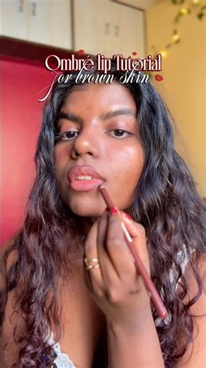 Lip combos for brown girls #ombrelips #browngirl #lipcombo #duskyskinmakeup #browngirlmakeup #lippie