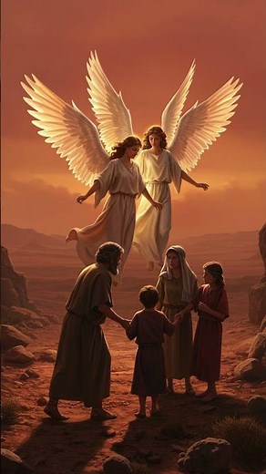 Two angels visited Lot in Sodom (Genesis 19)|Bible story