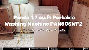 Watch Panda 1.7 cu.ft Portable Automatic Washing Machine on Amazon Live