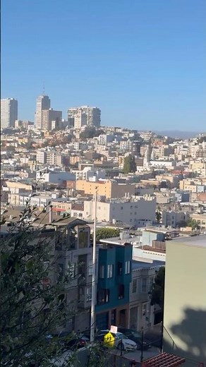 The Most Beautiful View in San Francisco? 🌉✨ #NorthBeach #SFDrive #4KHDR