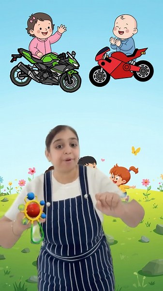 Ginti 1-5 Vehicle Sounds Song | Bus Bike Ambulance Tractor Rhyme | Kids Song