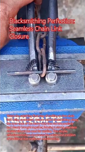 Blacksmithing Perfection: Seamless Chain Link Closure