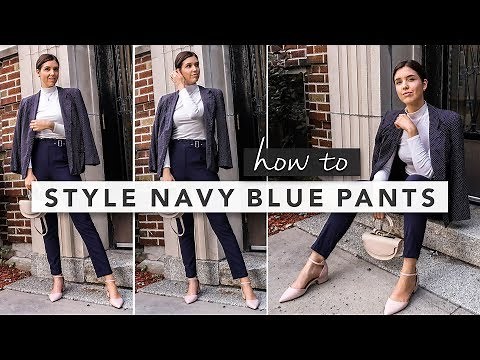 How to Style Navy Blue Pants: Outfit Ideas and Tips | by Erin Elizabeth